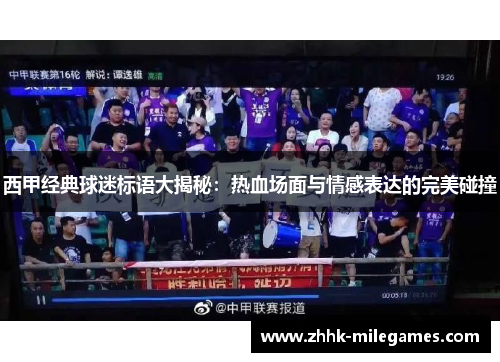西甲经典球迷标语大揭秘：热血场面与情感表达的完美碰撞